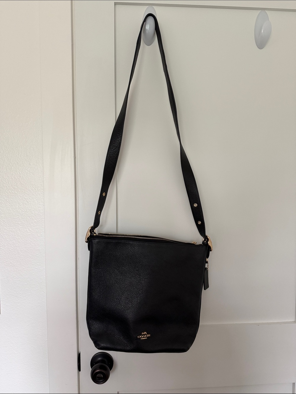 Coach Women's Black Leather Crossbody Bag